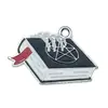 Transfronterizo 125 Goteo de aceite Fantasma de Halloween Calavera Murciélago Muerte Colgante DIY Pulsera Llavero Colgante de Joyería