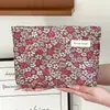 Bolsa de Maquillaje Floral Fresca y Sencilla para Niñas, Bolsa de Almacenamiento Portátil de Gran Capacidad, Bolsa de Lona, Neceser