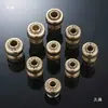Lavadora de juntas de cobre grifo tee conexión rápida cuatro seis dispositivo de tubería de agua conversión manguera flexible alta presión accesorios para lavado de autos no