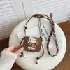 Nova bolsa feminina pequena de lã, bolsa de mão fofa de gatinho para crianças, bolsa transversal, estilo pai-filho, porta-moedas e bolsa para celular versáteis