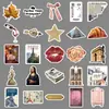 50 Piezas de Pegatinas de Diario de Viaje de Francia, Paisajes Exteriores de Francia, Monumentos Nacionales, Pegatinas Impermeables para Taza Térmica