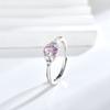 Anillos Ovalados de Gemas de Color Japoneses y Coreanos para Mujer, Lujo Accesible, Alta Gama, Anillos Simples Transfronterizos Europeos y Americanos, Temperamento Nicho, Circonita Cristal