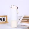 Taza con estuche de cuero de fábrica, moderna taza térmica de acero inoxidable 316 para exteriores, creativa y con forma de coche que rebota, ideal para bebidas deportivas.