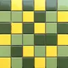 Azulejos de Pared de Cerámica Mosaico Verde Oscuro Retro para Cocina, Comedor, Baño, Lavabo, Piscina