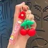 Juguete colgante de llavero de fruta simulada: fresa, aguacate, plátano, cereza muñeca regalo para el Día del Niño