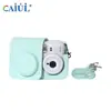 Adecuado para bolsa de cámara de cuero Fujifilm Instax Mini 13, estuche portátil universal Mini 12, bolsa protectora, bolso cruzado