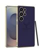 Adecuado para Funda de Teléfono Móvil Samsung S26Ultra, Cuero Liso Cabeza de Alce S25U Agujero Fino Personalizado Anticaídas S24U Funda Protectora