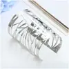 Comercio exterior Joyería de moda europea y americana Metal Apertura amplia Hueco Geométrico Pulsera Venta directa de fábrica