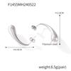 Europa y Estados Unidos transfronterizo nuevo acero de titanio simple largo gota de agua aretes moda Joker aretes personalidad aretes en stock venta al por mayor