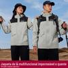 Jaqueta de veludo Raposa Prateada roupas de trabalho masculinas e femininas roupas para montanhismo ao ar livre à prova de vento à prova d'água roupas para grupo de viagem personalização de jaqueta