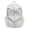 Mochila casual estilo coreano ins con estampado de estrellas, gran capacidad, bolsa escolar versátil para niñas, mochila de moda para el día a día