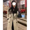 Abrigo de lana blanco estilo Hepburn coreano para mujer, colección otoño/invierno 2026, elegante y con estilo, abrigo de lana de longitud media para figuras petite
