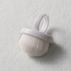Nuevo cepillo de anillo para decoración de uñas, cepillo de tratamiento de cabello suave, mango corto, cepillo de limpieza y pulido para polvo de uñas.