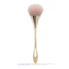 Brocha de maquillaje suelta de cintura pequeña y caliente, juego de brochas de maquillaje con mango de oro rosa, brocha de miel de cabeza grande, herramientas de belleza