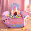 Piscina de Bolinhas Oceano Infantil Uso Interno em Casa Meninos e Meninas Outdoor Piscina de Basquete Dobrável Brinquedo Espesso de Bolinhas Onduladas