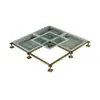 Wanhua 600*600 piso de vidrio piso de red móvil para visualización piso antiestático elevado piso de ventana de inspección de vidrio