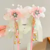 Horquilla floral estilo antiguo para niños, horquilla de princesa tradicional, horquilla con borla estilo chino para niñas pequeñas, accesorio para el cabello Hanfu para niñas
