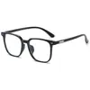 Gafas Transparentes con Gradiente para Miopía, Graduación Personalizable, Aptas para Hombres y Mujeres con Rostros Cuadrados y Redondos, un Esencial sin Maquillaje, Monturas de Gafas de Marco Grande