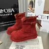 Versión de Piel de Vaca~Piel Mate Otoño/Invierno Nuevas Puntera Redonda Suela Gruesa Botines de Tobillo Moda Femenina Versátiles Dos Vías Plegables Botas Martin