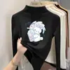 Top cálido y grueso de otoño e invierno para niñas, nuevo estilo 2026, cómoda camiseta básica de corte holgado, camiseta de manga larga de forro polar alemán para niños mayores