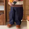 Suéter tejido vintage de color bloqueado estilo coreano para bebés y niños pequeños, suéter pullover raglán unisex de otoño color caramelo para niños, top casual