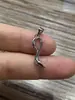 Liquidação Pingente de colar de ouro 14K simples com zircônia estrela de cinco pontas coração chave acessórios de joias DIY Pingente de pulseira