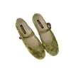 Nuevos Zapatos Casuales de Punta Redonda con Correa de Tobillo de Gamuza para Mujer, Moda y Versatilidad, Zapatos Planos con Hebilla