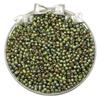 Cuentas de arroz de vidrio color dorado degradado de alta calidad, galvanizadas, de 4 mm, para pulseras de cuentas hechas a mano, materiales de joyería