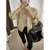 Estilo Coreano Madura Estilo Piloto Gabardina Corta Chaqueta Ropa Exterior Corta Otoño Casual Versátil Top Ropa para Mujer