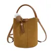Bolsa de Mão Estilo Balde de Luxo para o Dia a Dia Outono 2026 Nova Bolsa Retro de Ombro Único Mãe e Filho Bolsa Transversal de Luxo Feminina