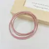 Goma Elástica de Alta Elasticidad Goma para el Cabello Simple Versátil Anillo Básico para el Cabello para Coletas Moños No Daña el Cabello Goma Cubierta Goma para el Cabello Mujeres