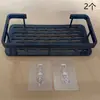 Estante de almacenamiento para baño, estante de pared sin taladro para bañera, lavabo y lavamanos