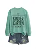 Maestra de Jardín de Infantes Amazon eBay Estación Independiente Sudaderas Casuales Simples para Mujer Otoño Invierno