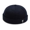 Primavera Nuevo Estilo Simple Bordado Coco Árbol Sombrero de Propietario para Hombres y Mujeres Moderno Sombrero Melon Skin sin Visera Moderno Sombrero Hip-Hop de Calle