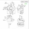 T25-15-13 Anillo Magnético Carcasa Blanca con Partición, la Carcasa del Inductor se Puede Utilizar para Sostener Anillos Magnéticos T25-15-13