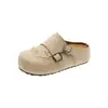 Zuecos de suela gruesa estilo Birkenstock para mujer, Novedad Primavera 2026, Deslizables Versátiles para Exteriores, Elevadores de Altura, Chanclas Sencillas