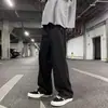 Overol para Hombre Otoño Holgado Estilo Japonés Retro Pantalones Rectos de Pierna Ancha Color Sólido Primavera y Otoño Pantalones Largos Casuales Pantalones de Pierna Recta