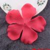 Accesorios de ropa con flores tridimensionales con borde horneado de organza de súper hada, material para tocado de novia, accesorios de pétalos hechos a mano