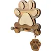 Suporte de Armazenamento de Patas de Cachorro de Madeira Transfronteiriço, Cabide de Entrada Montado na Parede, Suporte para Bolsas, Suporte para Chaves, Suporte de Armazenamento para Porta