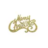 Enfeites de sinal de letras de Feliz Natal, Suprimentos para decoração de árvore de Natal, Pingentes de sinal de letras com glitter de Natal, exclusivamente para vendas transfronteiriças