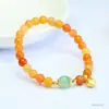Pulsera de Jade Natural Guan Yu Pulsera de Jade Dorado de Seda de Colores Joyería de Tendencia Nacional Venta al por Mayor en Vivo Dropshipping S5011701
