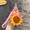 Chaveiro de Girassol Dia do Professor Desenho Animado Fofo Girassol Presente para Professores e Alunos Pingente de Mochila Escolar Temporada de Volta às Aulas Pequeno Presente