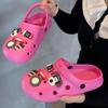 Zapatos de Agujeros Venta al por Mayor Ropa Exterior de Verano para Mujer 2024 Nuevo Antideslizante Fondo Grueso Zapatos de Playa Baotou Medias Pantuflas Puesto de Hombre