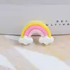 Accesorios de joyería de arcoíris material de resina epoxi crema para funda de teléfono caja de papelería accesorios para broche accesorios de resina DIY