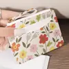 Carteira Feminina Ultra Fina com Zíper Cor Branca Base Porta-Cartões Leve Porta-Cartões Diário Zíper Múltiplos Compartimentos para Cartões