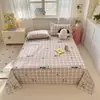 Sábana de Algodón 100% Pieza Única, Funda de Edredón de Algodón 100%, Sábana Individual para Cama Litera de Dormitorio Estudiantil, Estilo Moderno Minimalista Floral Vegetal