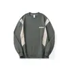 Outono 2024 Novo Costura Peso Pesado Manga Longa Moletom Masculino Gola Redonda Roupas tamanho plus Loose Versátil Top Tendência Masculina