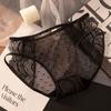 Ropa Interior de Encaje de Satén Estilo Deseo Puro Estilo Francés para Mujer Sexy 2024 Nuevo Estilo Calzones de Encaje de Malla para Niñas