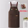 Delantal para Cocina Casera Impermeable y a Prueba de Aceite Mono de Alta Apariencia PVC Engrosado Resistente a Manchas Ropa de Trabajo para Catering Logo Personalizado