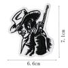 Nueva Versión Transfronteriza de Mezclilla Occidental Bordado de Letras Inglesas Parche de Tela Bordado a Computadora Etiqueta Decoración Ropa Bolsa Sombrero